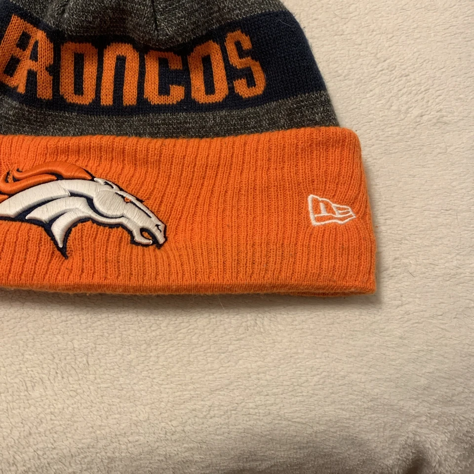 New Era Denver Broncos Winter Beanie Snow Ski Hat Cap Adult One Size - Image 4 of 4