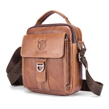 Herren Schultertasche Echt Leder Umhängetasc...