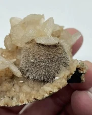 Thomsonite And Stilbite On Heulandite Crystal Mineral Specimen ID/COA Card