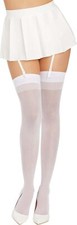 Dreamgirl Women  s Sheer Thigh High Pantyhose Hosiery Nylons Stockings with Com