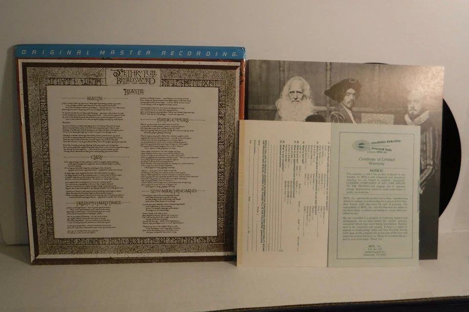 Jethro Tull, The Broadsword and the Beast, 1982 Chrysalis MFSL 1-092 Japan - Image 3 of 4