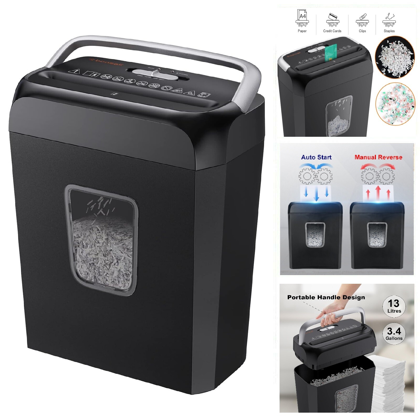 Paper Shredder Cross Cut Commerical Office DVD CD Credit Card Heavy Duty Destroy-image