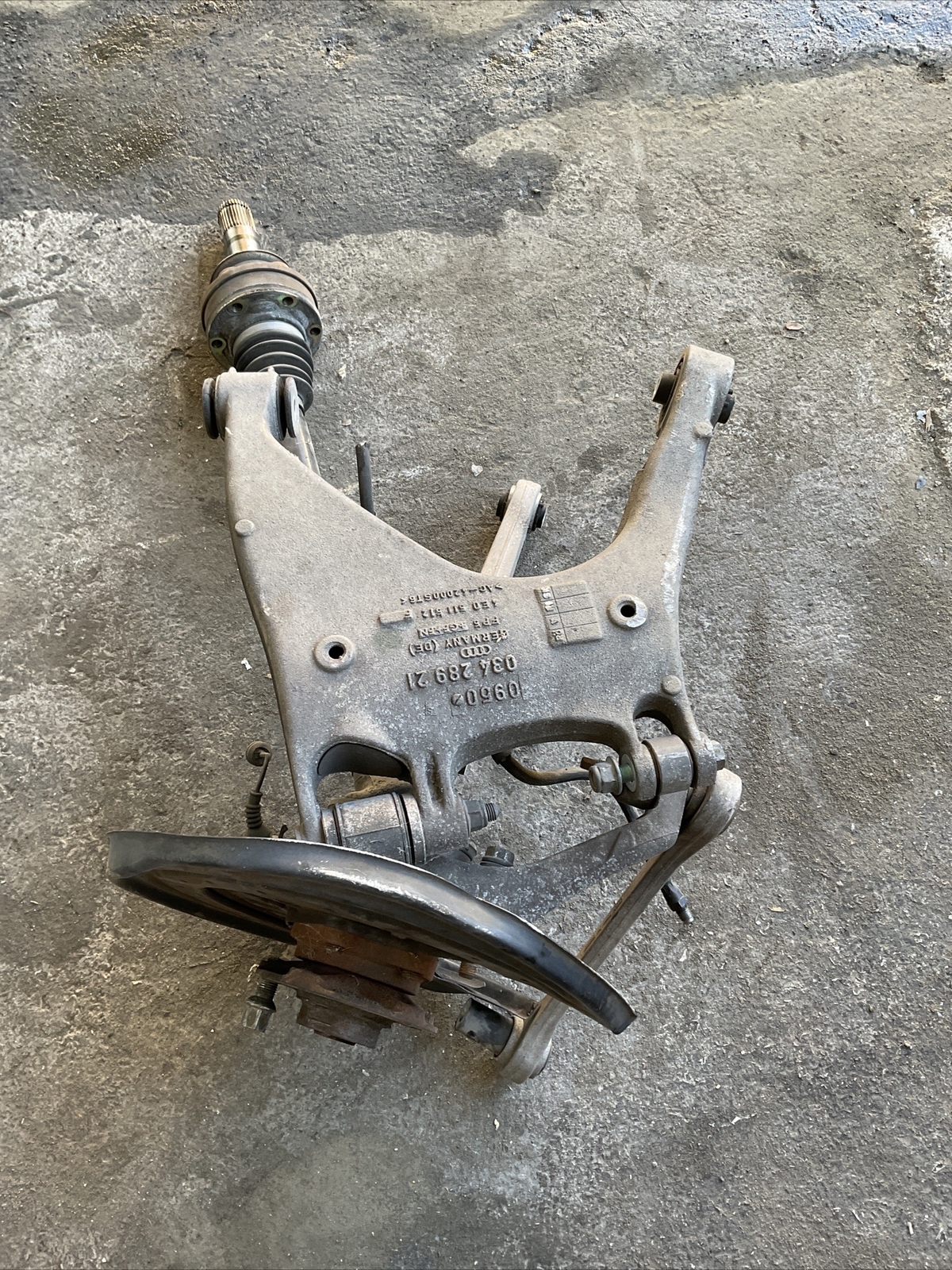 2006-2012 Bentley Flying Spur Right Rear Spindle Knee Complete Assembly OEM 29K!