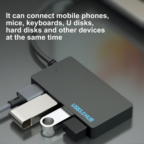 Computer Usb Hub Desktop Usb Hub Ultra-thin 4-port Usb 3.0 Hub for Office - Afbeelding 4 van 15