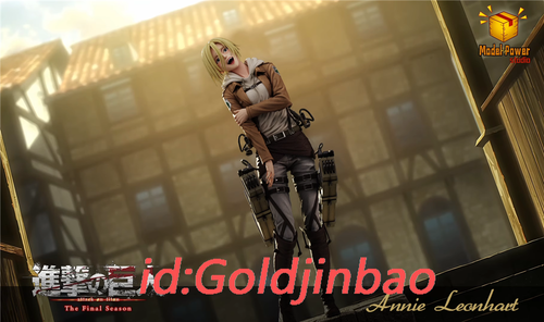 Model Power Studio Attack On Titan Annie Leonhart Statue In Stock H31cm Painted - Picture 5 of 7