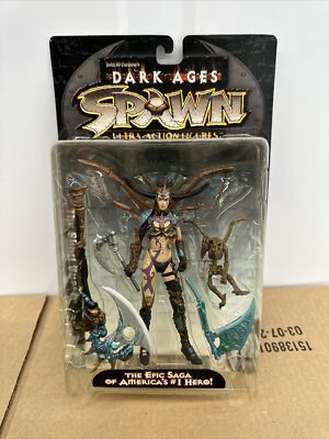 McFarlane Toys Spawn Dark Ages Skull Queen Figure 1998 Series 11 New in Package