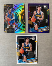 3 ROOKIE LOT Julian Strawther 2023-24 Optic PURPLE HOLO + Base + PREMIER SILVER