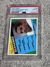 1984 TOPPS FOOTBALL CARD PSA 8 SEATTLE SEAHAWKS TEAM LEADERS CURT WARNER ROOKIE
