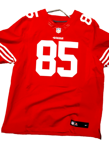 NFL Nike On Field Jersey Red San Francisco 49ers Vernon Davis #85 Size 52 Logo - Picture 3 of 12