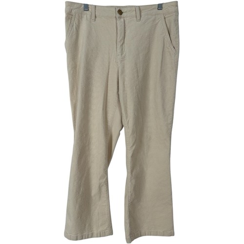 KUT from the Kloth Women Size 14 Corduroy Pant Kelsey Trousers Ivory - Picture 2 of 15
