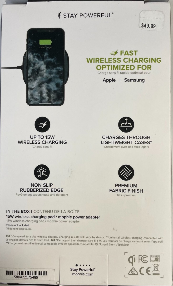 Nimble Base De Charge Sans Fil Mophie Apple Mophie 15W Fast Charge