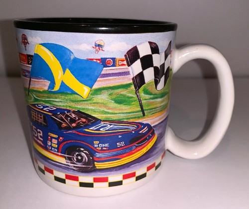FIB Burton & Burton NASCAR Grand Race Car Coffee Mug Cup Vintage - Picture 3 of 10