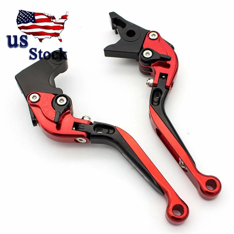 Palancas de freno de embrague plegables CNC de EE. UU. para Honda CBR 600 F2, F3, F4, F4i 1991 1992-2007 Foto 4 de 4