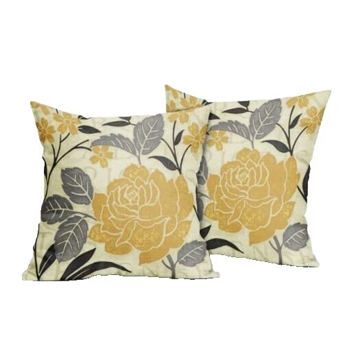 Mezcla de lino Flores Almohadas de Decoración para el Hogar