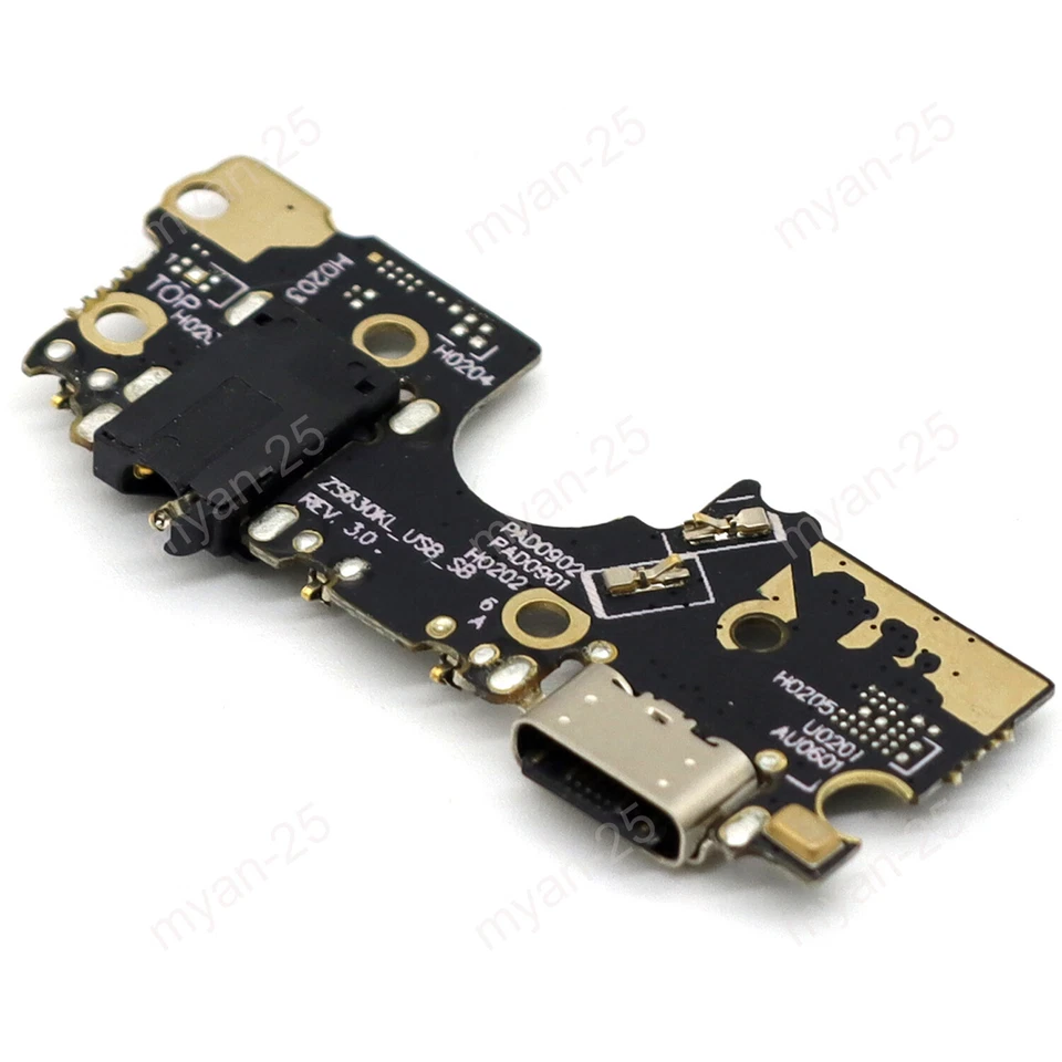 Para Asus Zenfone 6 ZS630KL I01WD Puerto de carga USB Base Audio Jack Placa de micrófono Foto 4 de 4