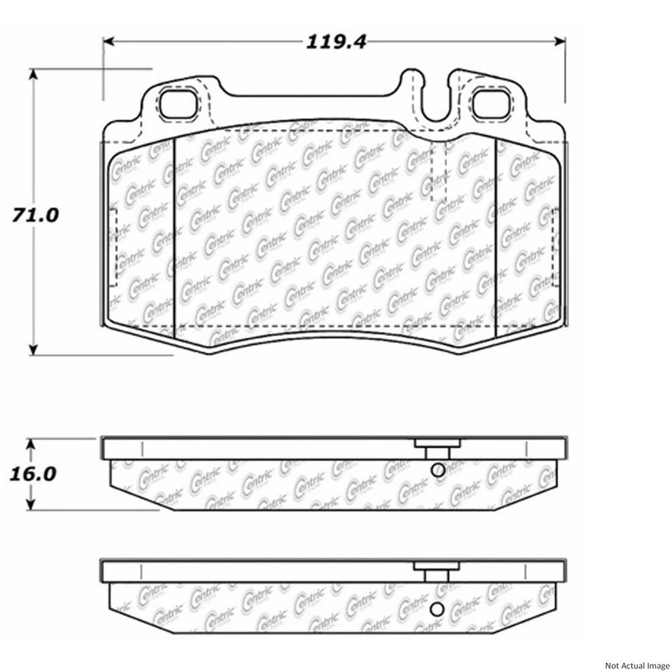 Rotores de freno delanteros centrados y pastillas de freno de cerámica 3x para Mercedes-Benz ML500 Foto 2 de 4