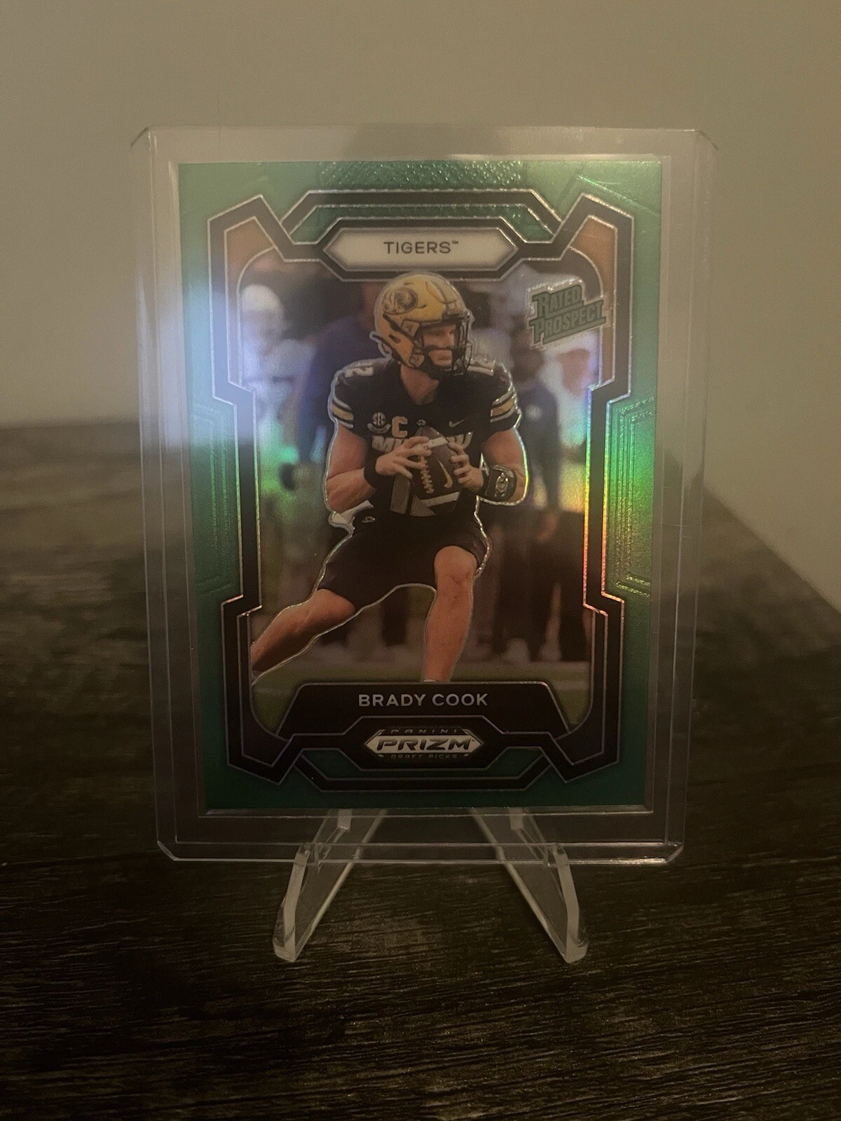 2024 Panini Prizm Draft Picks - Rated Prospect Green Prizm #187 Brady Cook