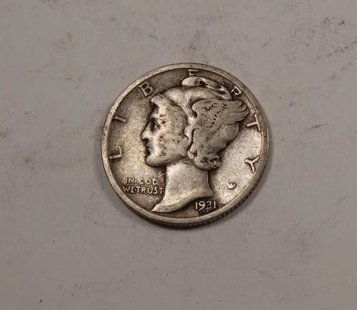 1931-S Mercury Dime * Fine F * 90% Silver * XD152