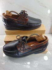 Tacco Comfort GERMANY & MEXICO Black & Brown Leather Moccasins 8 EEEEE - X WIDE