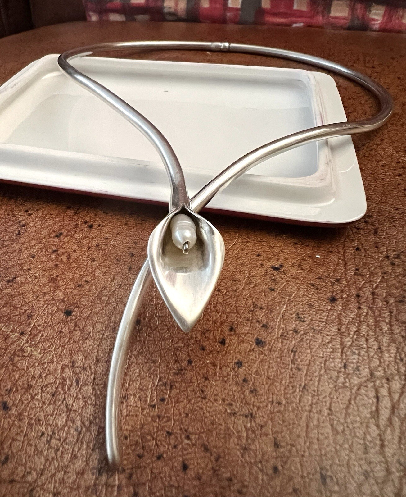 Unique one-off Solid Sterling Silver Collar &Bang… - image 17