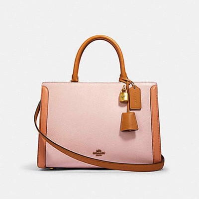 coach zoe carryall colorblock