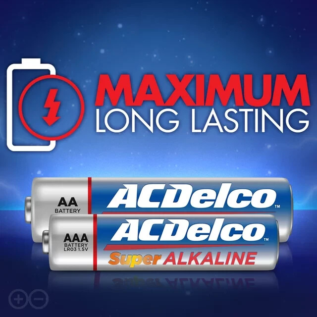 ACDelco AA&AAA Batteries, 48Count Combo Pack Alkaline Battery, 24 Count each eBay