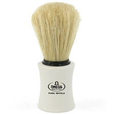 Omega Classic Pure Bristle Shaving Brush, Handcrafted in Italy