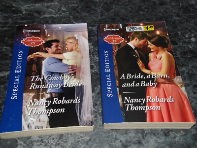 Harlequin Se Nancy Robards Thompson lot of 2 Celebration TX Series Paperbacks