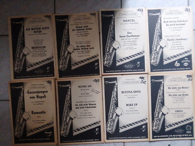 Notensatz Ensemble 8 x COMBO BIG BAND Ausgabe EUROPATON 1960er Jahre?