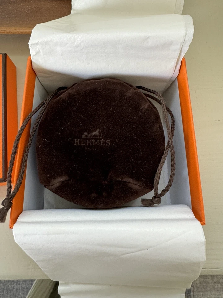 HERMES оригинальный ограниченный выпуск браслет браслет Вьетнам коричневый/синий - Изображение 2 из 4