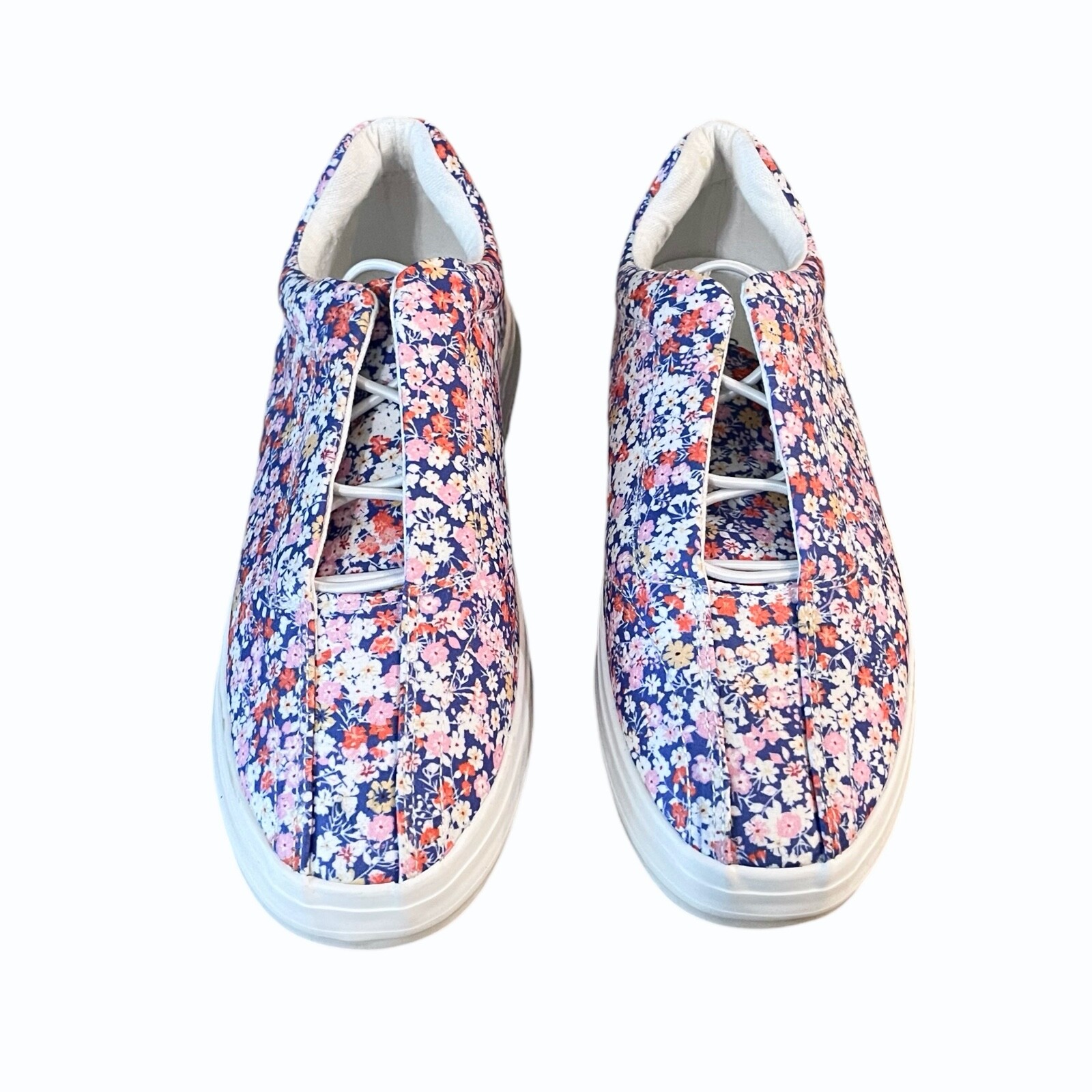 Comfortview Womens Slip On Sneaker Size 7.5 WW Double Wide White Purple