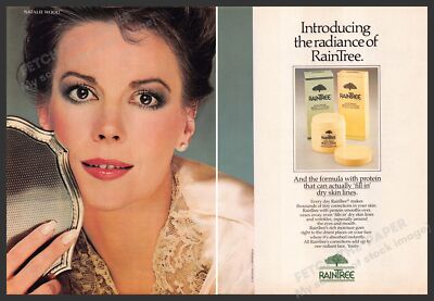 Raintree Natalie Wood 1980s Print Advertisement (2 pages) 1982