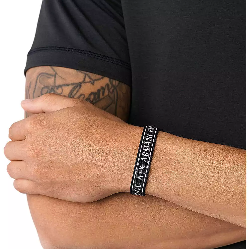 ARMANI EXCHANGE Mens Bracelet AXG0082040 Canvas Nylon Black AX | eBay ARMANI EXCHANGE Mens Bracelet AXG0082040 Canvas Nylon Black AX | eBay