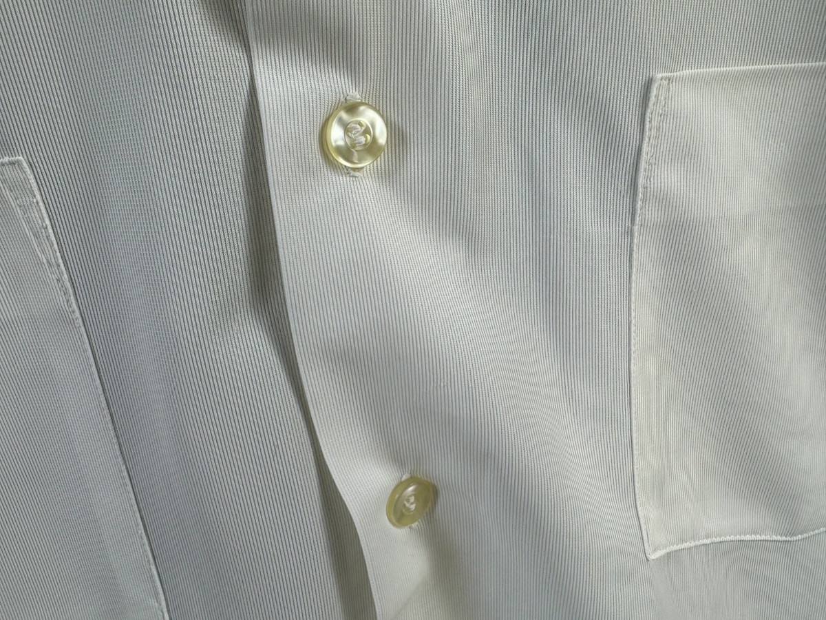 Vintage Arrow Shirt Mens Large 22x30 White Dectone Button Chin