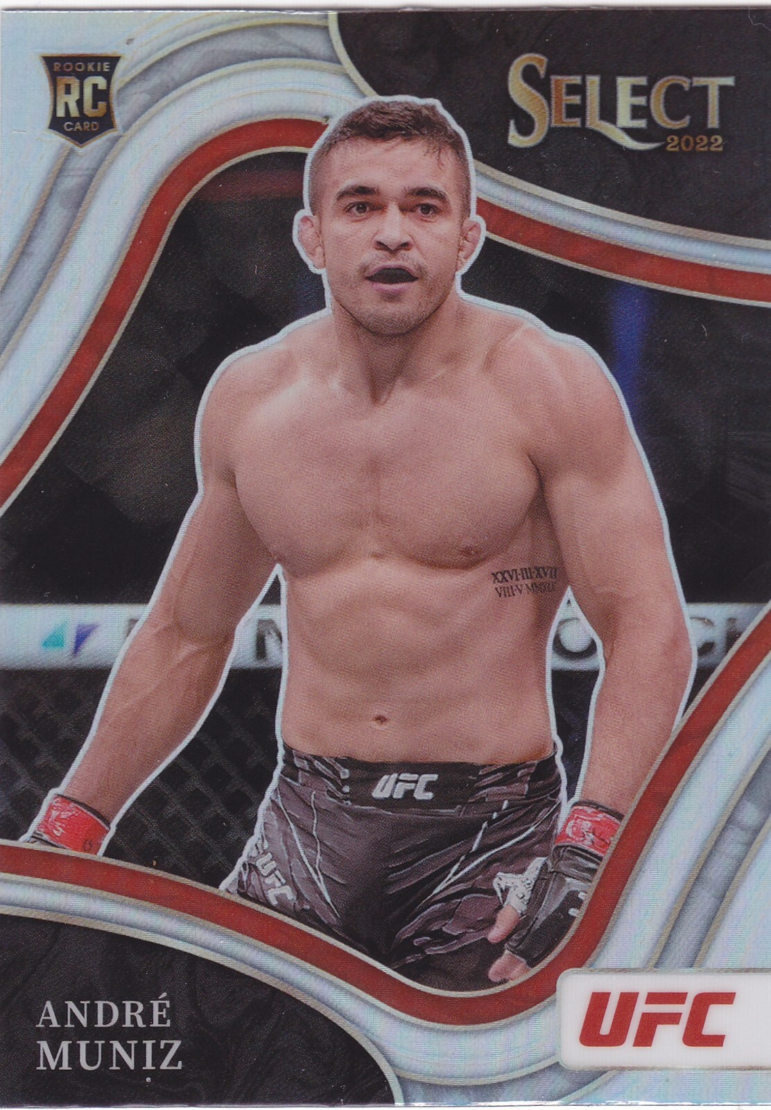 ANDRE MUNIZ - 2022 Panini Select UFC Octagonside Silver Prizm Variant RC (SSP)
