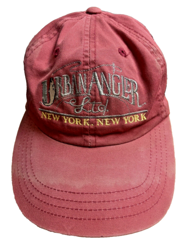Urban Angler, Ltd. New York, New York, Red Faded Trucker Hat Baseball Cap OSFA - Picture 1 of 12