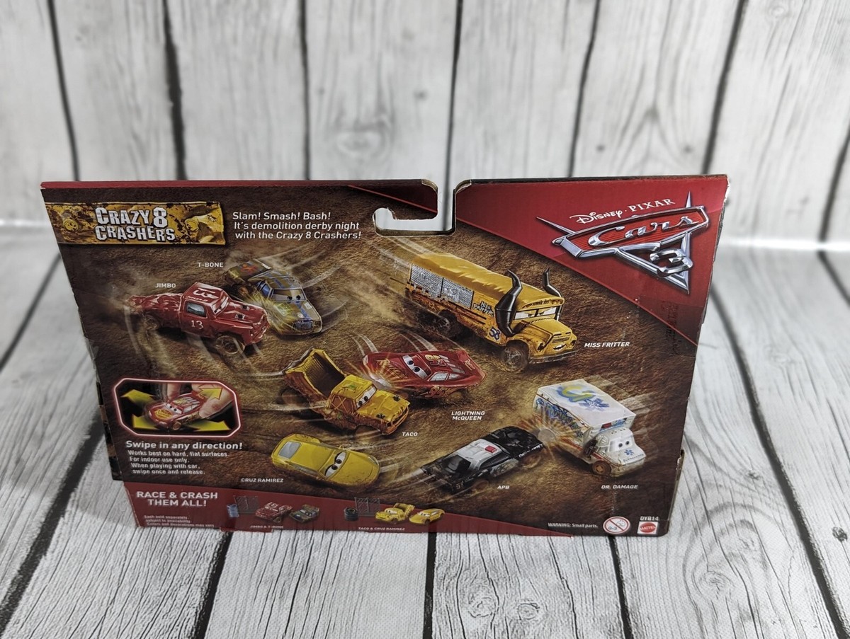 Disney Pixar Cars 3 Crazy 8 Crashers 2 Pack - APB & Lightning