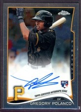 2014 Topps Chrome Baseball Rookie Autographs #GP Gregory Polanco AUTO (B623)