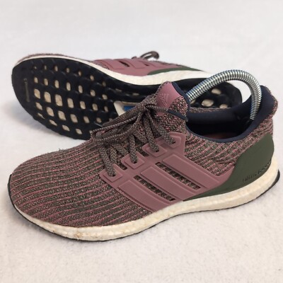 Adidas Ultra Boost 4.0 Women's 8 Running Shoes  Pink Olive  BB6495 Continental