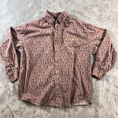 Summa Shirt Men Medium Long Sleeve Hiking Camping Outdoor Hippie BOHO