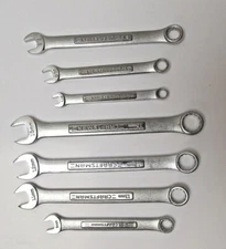 Craftsman A-AH 12 Point Combination Wrench pick size SAE Metric Flat $3.99 Ship