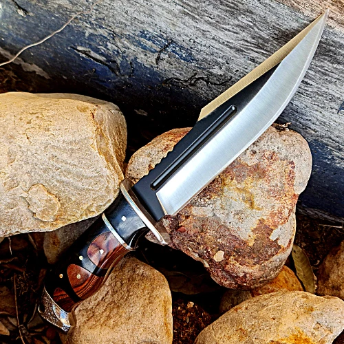 Outdoor COLUMBIA Hunting Knife Fixed Blade Large Bowie Camping Survival Knife - Picture 9 of 24