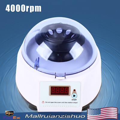 Electric Centrifuge Machine Laboratory Medical 4000RPM 0.2/0.5/1.5/2mL*8 AC110V