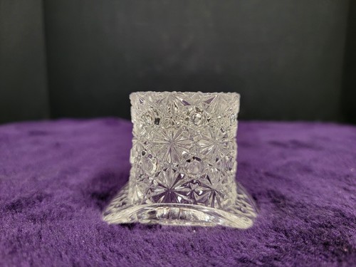 Vintage Fenton Daisy Button Clear Glass Top Hat Glassware - Picture 7 of 10