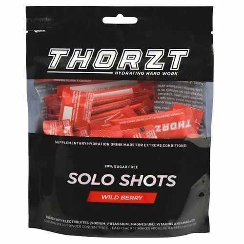 THORZT 50 x 3gm Sachets Wild Berry Flavour Sugar Free Solo Shots *Australia Made - Picture 1 of 7