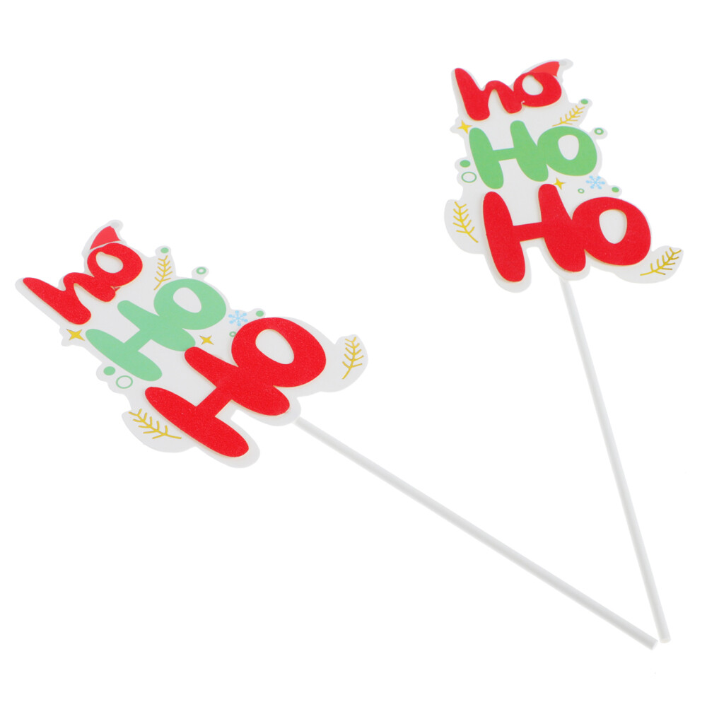 20 Pcs Christmas Cake Topper Paper Holiday Cupcake Toppers Decorations