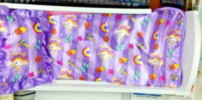 18'' WHITE  Doll Bed W  MATTRESS &  ''MY LIFE AS''  UNICORN SILKY BLANKET & PILLOW