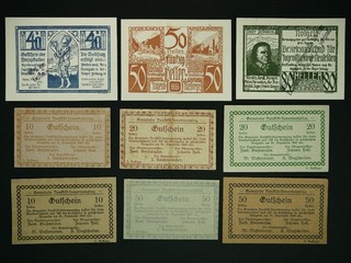 16x Notgeld Österreich von 1920: Ostermiething St. Martin Neustift Neufelden