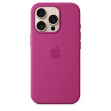 Image of Apple iPhone 16 Pro Silicone Case with MagSafe - Fuchsia Official MagSafe Cover