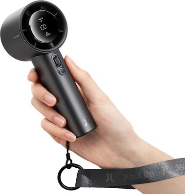 JISULIFE Handheld Fan Pro1S - Next-Gen Airflow: Up to 40h Runtime, Metal Body